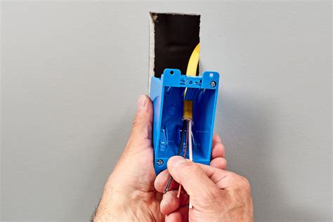 repair drywall around electrical box|old work electrical box install.